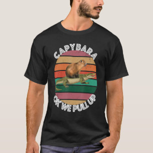 Camiseta Memória De Capybara Alligator Ok Vamos Levantar