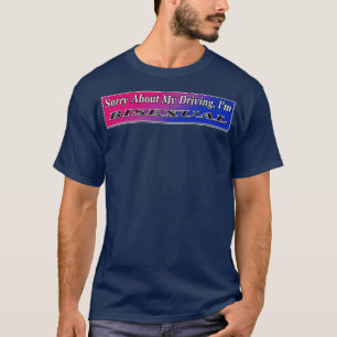 Camiseta Memória de Condução Engraçada Bissexual Bumper Sti