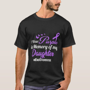 Camiseta Memória de Conscientização sobre Overdose de Droga