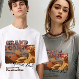 Camiseta Memória de Férias em Família no Grand Canyon Arizo