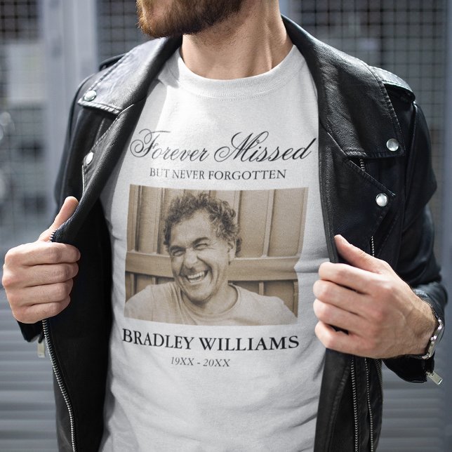 Camiseta Memória de Foto do Funeral Memorial (Criador carregado)