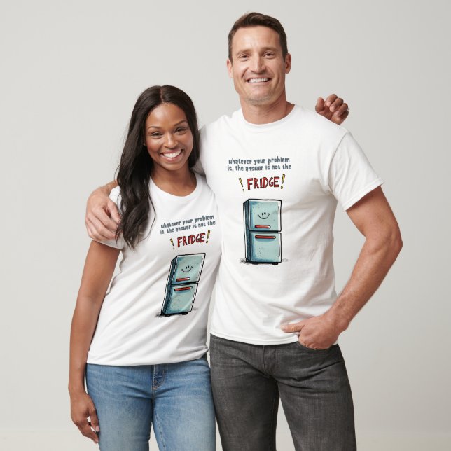 Camiseta Memória de Fridge de Dieta Relacionável para Snack (Unissex)