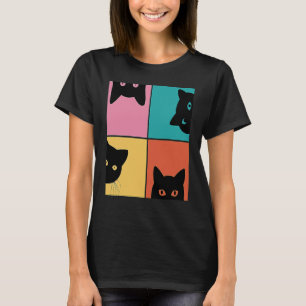Camiseta Memória De Gato Curiosa Da Vintagem Retroativa Par