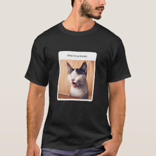 Camiseta Memória De Gato Quando Estou No Álcool De Bar