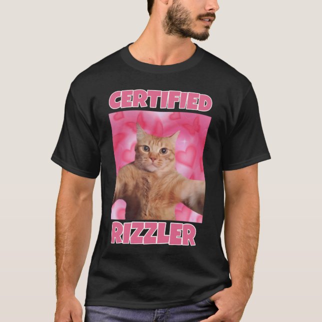 Camiseta Memória de gato RIZZLER certificada (Frente)