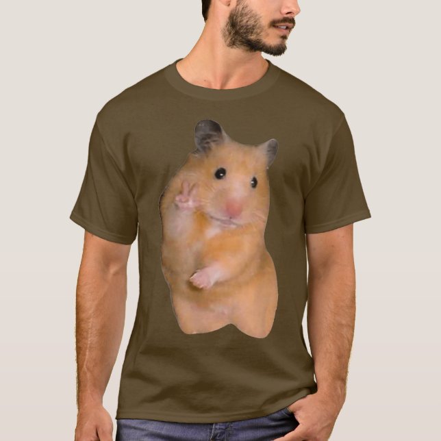 Camiseta Memória de Hamster com Sinal de Paz (Frente)