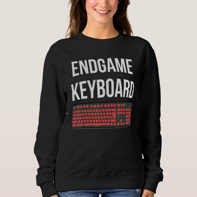 Camiseta Memória De Jogos De Pc Do Teclado Mecânico Endgame (Frente)