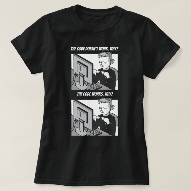 Camiseta Memória de Programação Engraçada (Frente do Design)