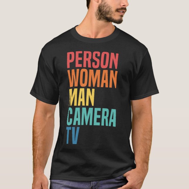 Camiseta Memória de Teste Cognitivo de Câmera de Homem de P (Frente)