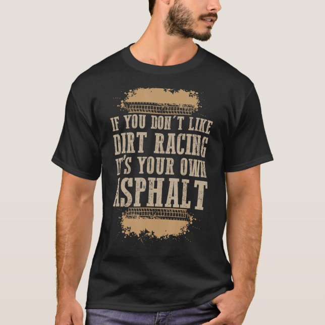 Camiseta Memória de Via de Via da Estrada Funny Dirt Modifi (Frente)