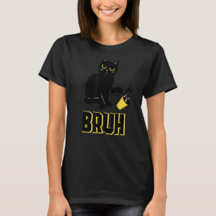 Camiseta Memória dizendo Bruh com Piada de Saudações de Gat