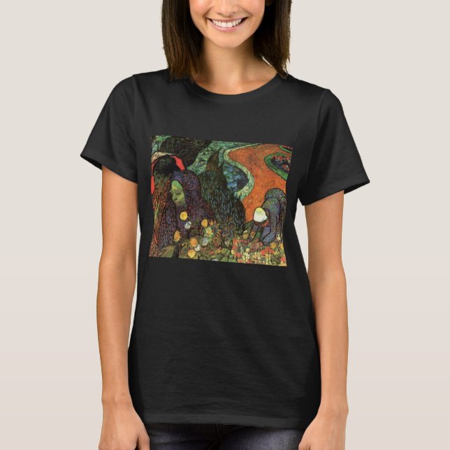 Camiseta Memória do Jardim de Etten por Vincent van Gogh (Frente)