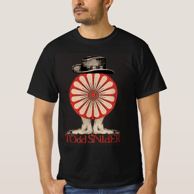 Camiseta Memória do logotipo Todd Snider Hat (Frente)
