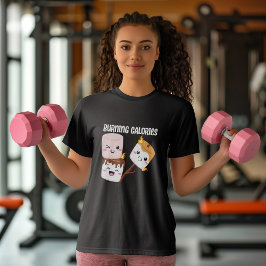 Camiseta Memória do Marshmallow das Calorias de Queima