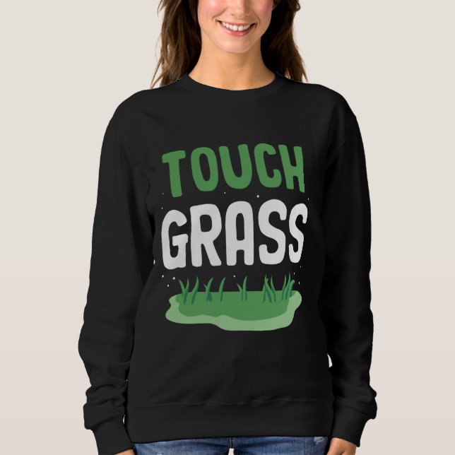 Camiseta Memória Engraçada Tocar Grama Engraçado Fora da Pi (Frente)