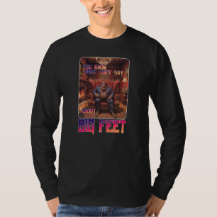 Camiseta Memória Engraçado Pé Grande