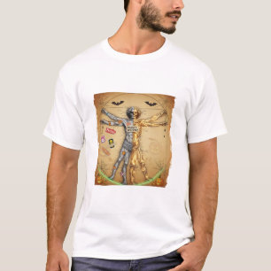 Camiseta Memória Frágil do Esqueleto - Homem Vitruviano rac