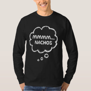Camiseta Memória Mmmm Nachos de Roupa da Comida mexicana