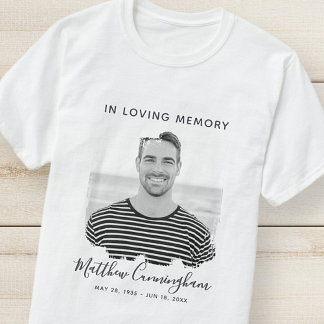 Camiseta Memória personalizada de amor Memória Memorial