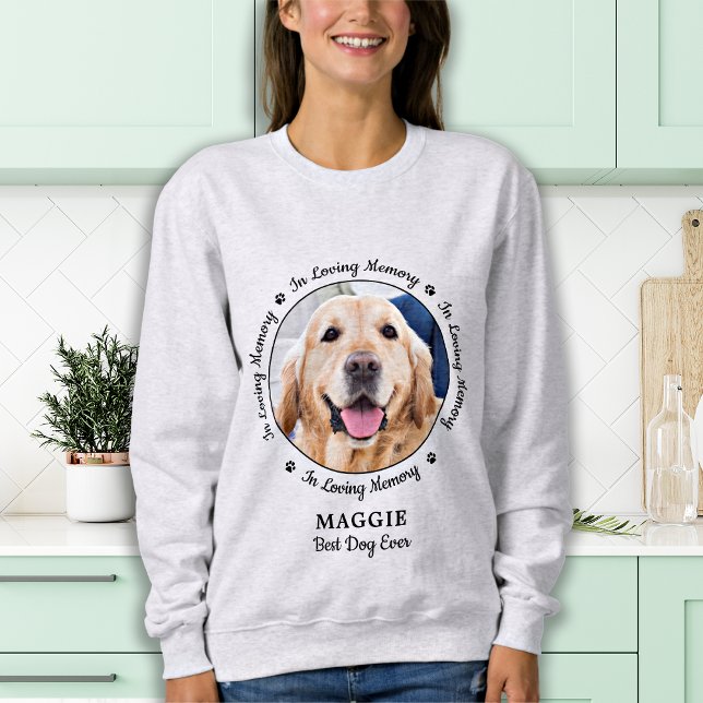 Camiseta Memória personalizada memorial de amor de cão Foto (Criador carregado)