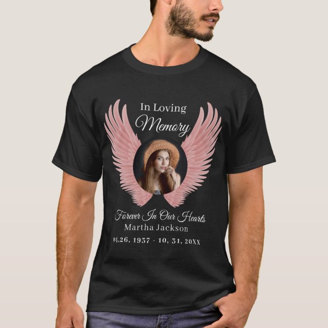 Camiseta Memória personalizada moderna de amor Memória Memo (Frente)
