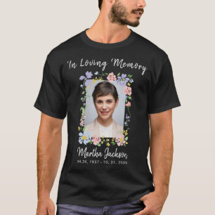Camiseta Memória Personalizada Simples Moderna com Foto