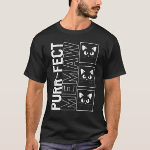Camiseta Memória Por Fect Memaw Cute Memaw Gato Mothe Anima