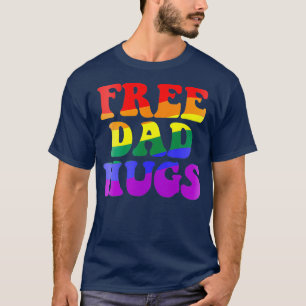 Camiseta Memória Rainbow PAI GRATUITA HUGS LGBT Pride Parad