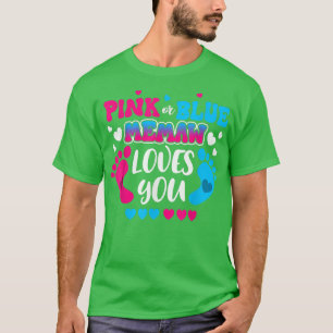 Camiseta Memória Rosa Ou Azul Te Ama Sexo De Bebê Engraçado