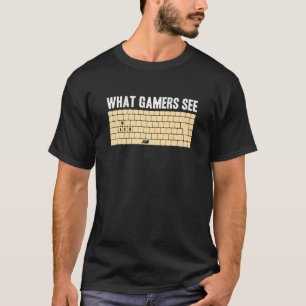 Camiseta Memória WASD do jogador do PC Que jogadores veem j