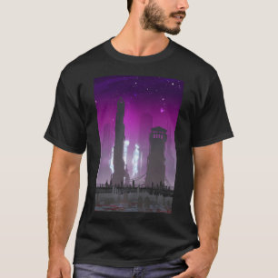 Camiseta Memoriais - Cidade Fantasma do Futuro Cyberpunk