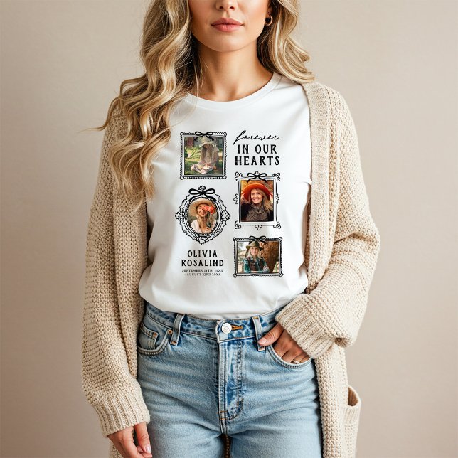 Camiseta Memorial com Colagem de Fotos em Arco (Criador carregado)
