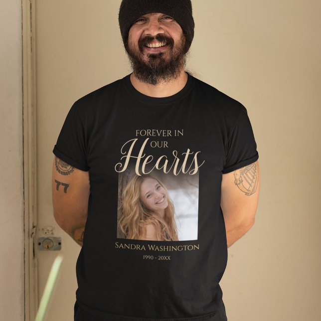 Camiseta Memorial com Foto Personalizada (Criador carregado)