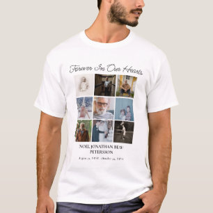 Camiseta Memorial Da Colagem Fotográfica Para Sempre Em Nos