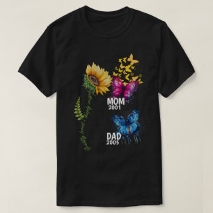 Camiseta Memorial da Família Girassol e Borboleta Aquarela