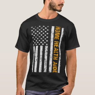 Camiseta Memorial Day home health aide patriótico bandeira