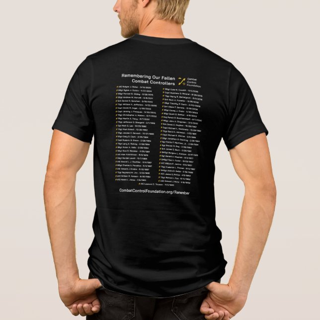 Camiseta Memorial Day Honoring Fallen Combat Controllers (Verso)