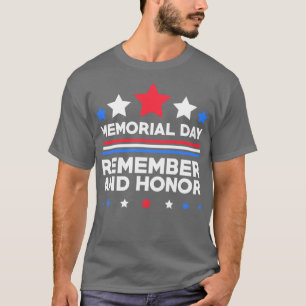 Camiseta Memorial Day Lembre-se e Honra