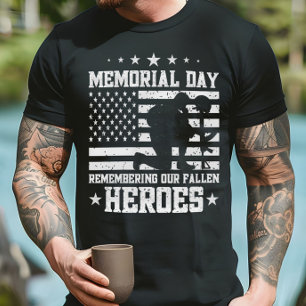 Camiseta Memorial Day Vintage Design Veterans Day USA Flag