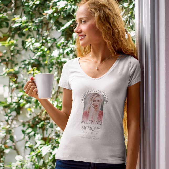 Camiseta Memorial de Foto com Arco Personalizada e (Criador carregado)