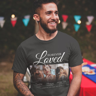 Camiseta Memorial de Foto do Memorial Forever Love