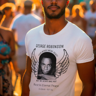 Camiseta Memorial de Foto Personalizada Moderna