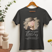 Camiseta Memorial de Tributo de Aniversário com Fo