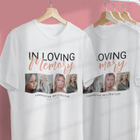 Camiseta Memorial Estilosa para 4 Fotos