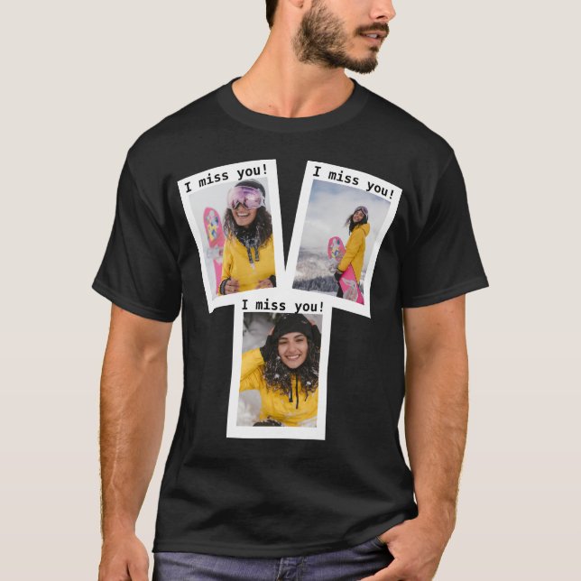 Camiseta MEMORIAL Eu Sinto Sua Falta Lembre-Se De Luto (Frente)