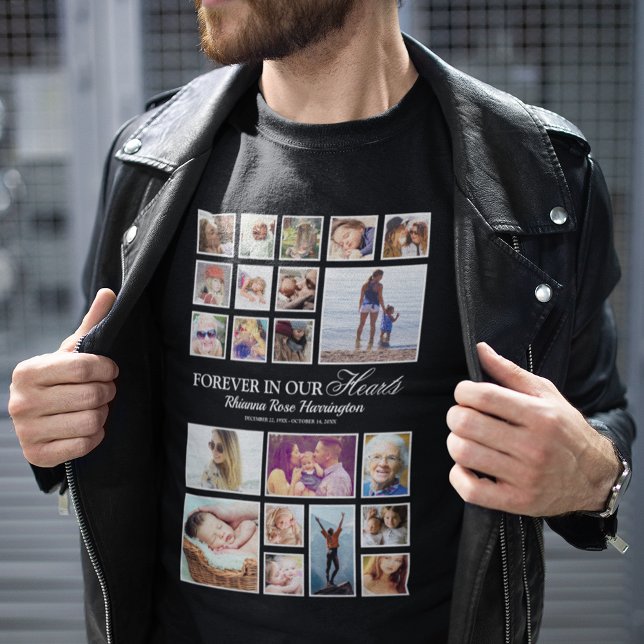 Camiseta Memorial Forever in Our Hearts (Criador carregado)