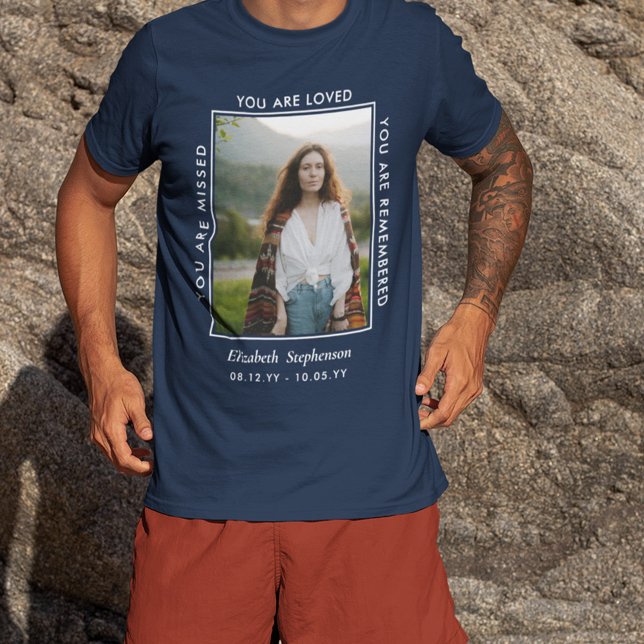 Camiseta Memorial Fotográfico de Amor Perdido (Criador carregado)
