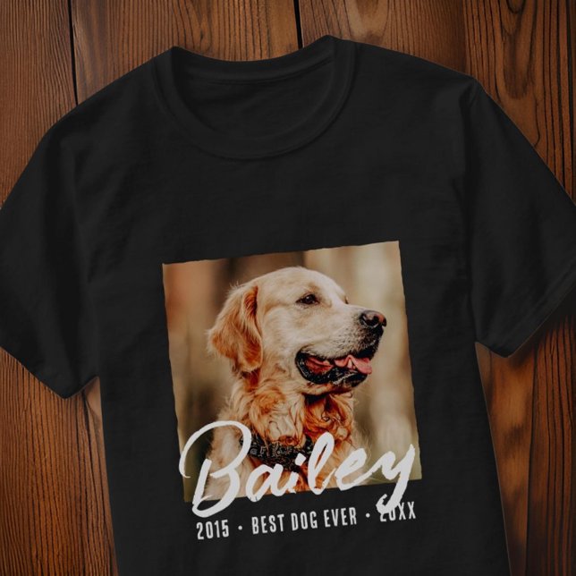 Camiseta Memorial Moderno De Pet Melhor Cão Personalizado D (Criador carregado)