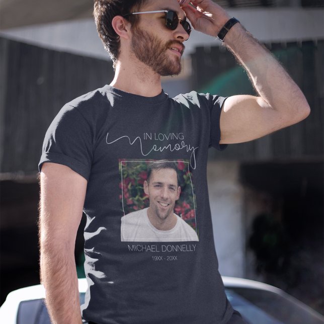 Camiseta Memorial Moderno | Memorial de Foto (Criador carregado)