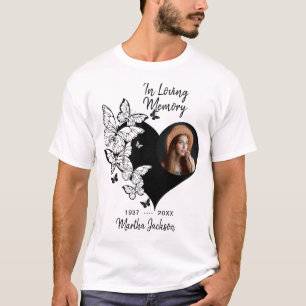 Camiseta Memorial Personalizada Coração Moderno